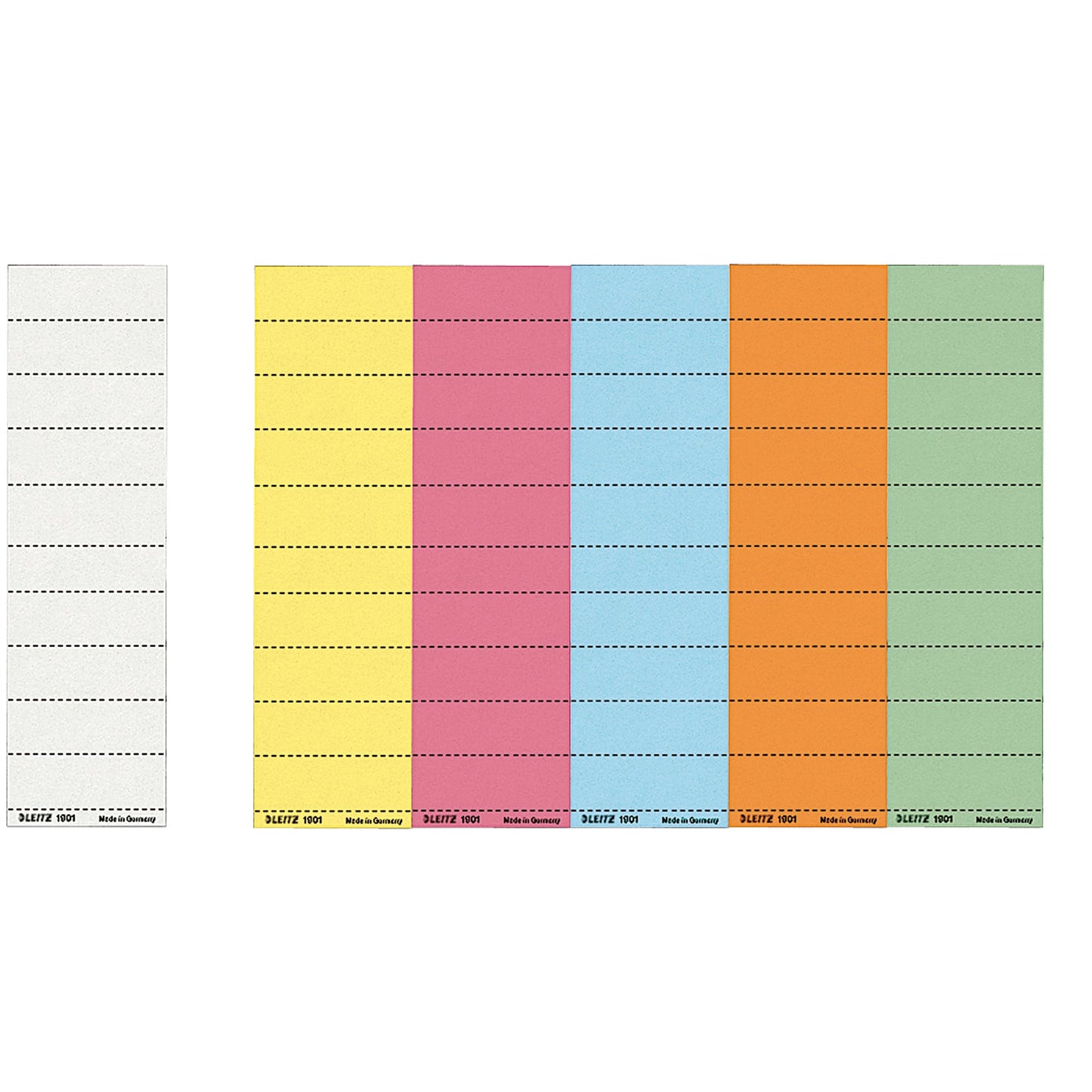 Leitz Beschriftungsschild ALPHA® 60 x 21 mm (B x H) 190g/m² Karton weiß 100 St./Pack.