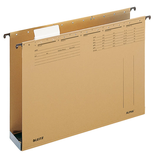 Leitz Hängesammler ALPHA® DIN A4 Natronkarton, 100 % recycelt naturbraun