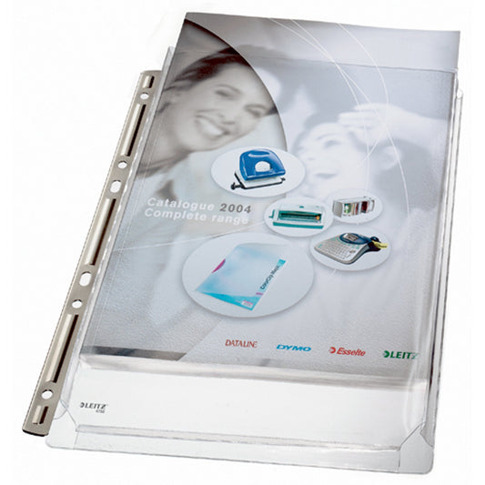 Leitz Prospekthülle Maxi DIN A4 170µm oben offen PVC-Weichfolie transparent 3 St./Pack.