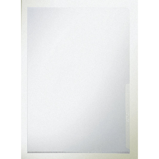 Leitz Sichthülle Standard DIN A4 130µm oben, rechts offen dokumentenecht Polypropylenfolie farblos genarbt 100 St./Pack.