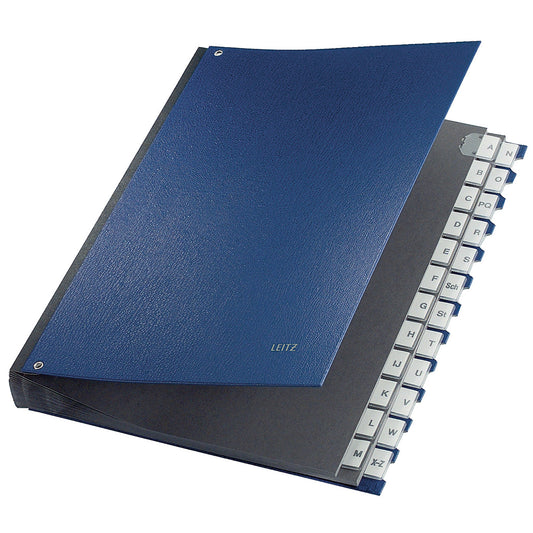 Leitz Pultordner DIN A4 A-Z Polypropylen blau 24 Fächer