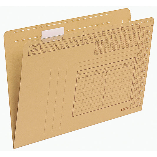 Leitz Einstellmappe DIN A4 250g/m² Natronkarton, recycelt naturbraun 100 St./Pack.