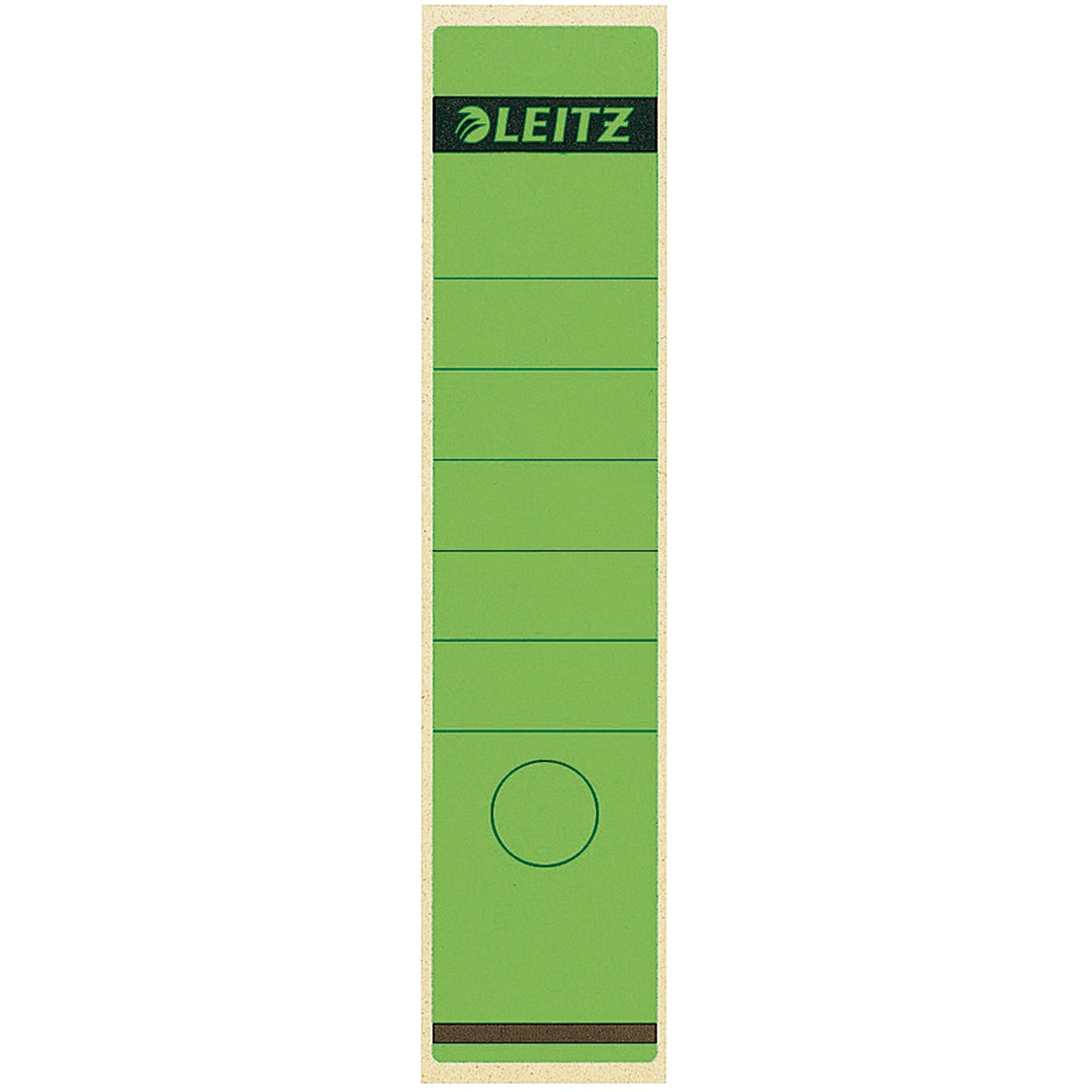 Leitz Ordnerrückenetikett breit/lang 61,5 x 285 mm (B x H) selbstklebend mit Griffloch grün 100 Etik./Pack.