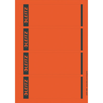 Leitz Ordnerrückenetikett breit/kurz 61,5 x 192 mm (B x H) selbstklebend ohne Griffloch rot 100 Etik./Pack.