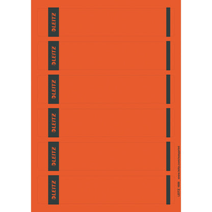 Leitz Ordnerrückenetikett schmal/kurz 39 x 192 mm (B x H) selbstklebend ohne Griffloch rot 150 Etik./Pack.