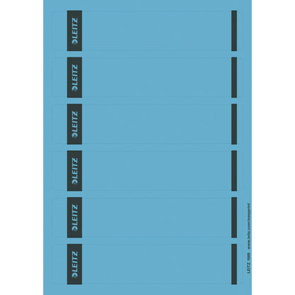 Leitz Ordnerrückenetikett schmal/kurz 39 x 192 mm (B x H) selbstklebend ohne Griffloch blau 150 Etik./Pack.