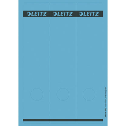 Leitz Ordnerrückenetikett breit/lang 61,5 x 285 mm (B x H) selbstklebend mit Griffloch blau 75 Etik./Pack.