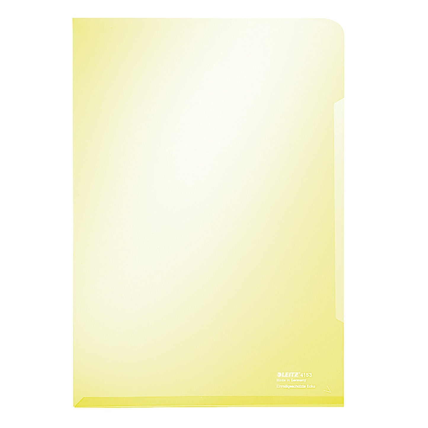 Leitz Sichthülle Super Premium DIN A4 150µm oben, rechts offen dokumentenecht PVC-Hartfolie gelb matt 100 St./Pack.
