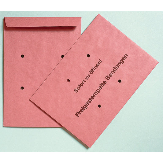 MAILmedia Freistemplertasche DIN B4 250 x 353 mm (B x H) 100g/m² mit gummierter Klappe rot 250 St./Pack.