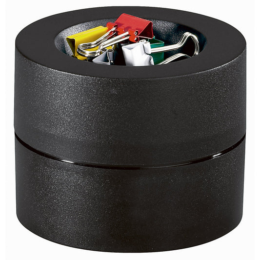 MAUL Klammernspender mauly® MAULpro 7,3 x 6 cm (Ø x H) mit Klammer Kunststoff schwarz