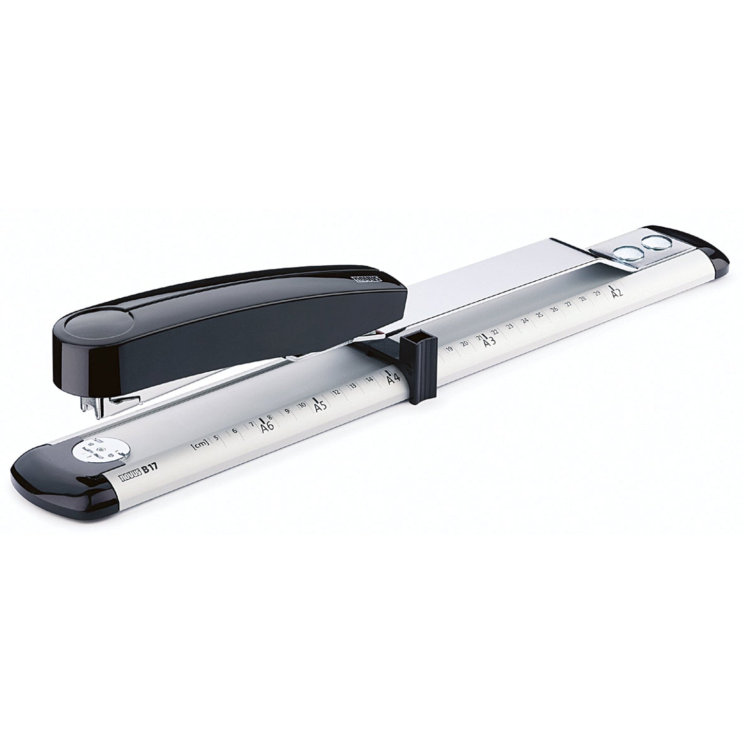 NOVUS Langhefter B 17 24/6-8, 26/6-8 fest/lösbar 40 Bl. (80 g/m²) Metall/Kunststoff lichtgrau/schwarz