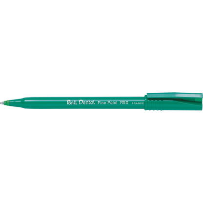 Pentel Tintenroller Ball Pentel® R50 0,4mm grün Rundspitze nicht dokumentenecht
