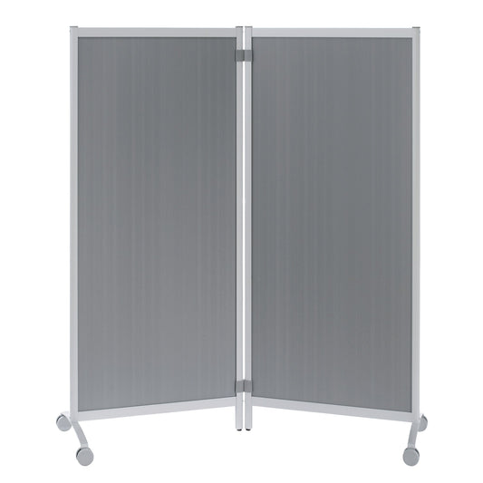 Paperflow Trennwand Mobil 76 x 170 x 44 cm (B x H x T) Polystyrol alu 2 St./Pack.