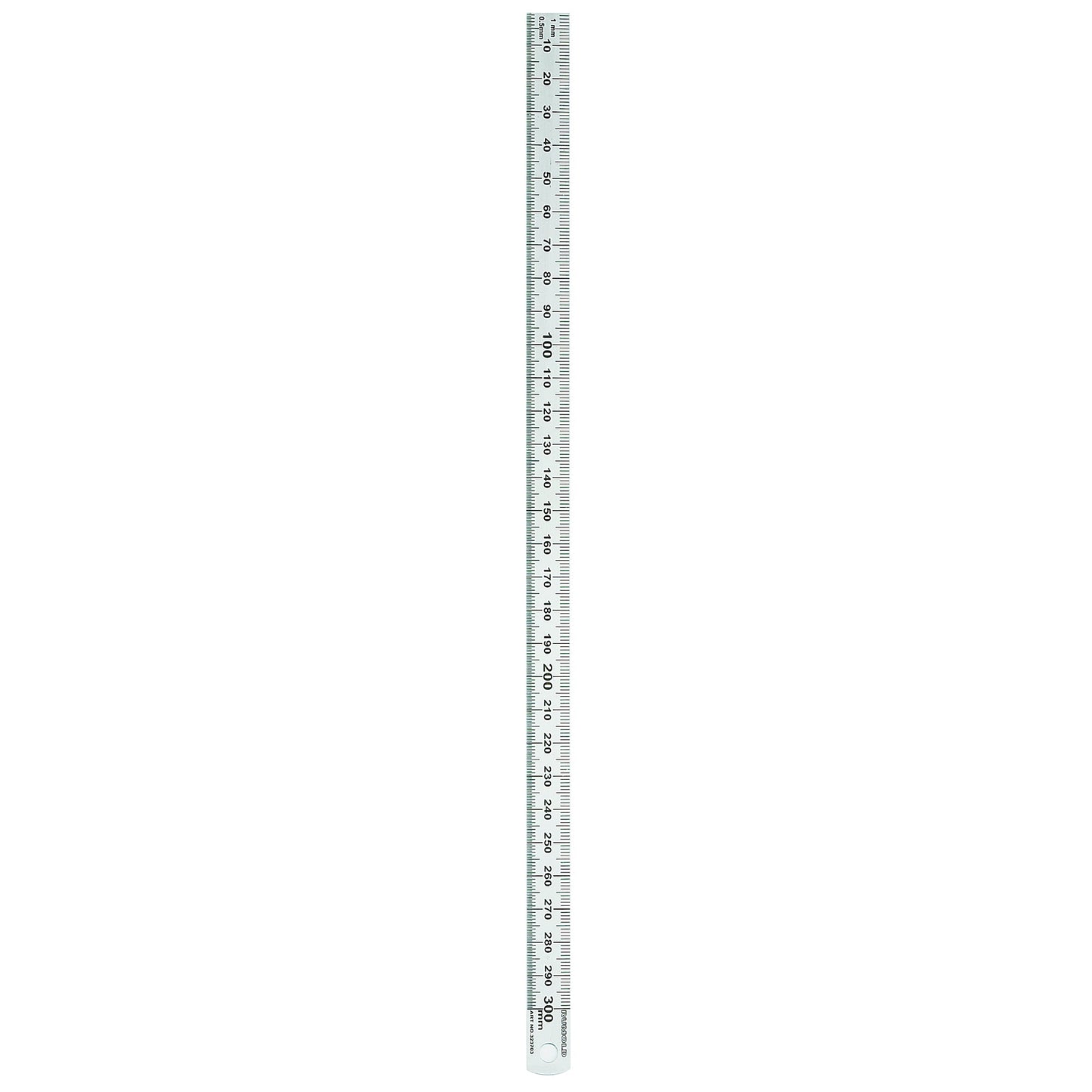 RUMOLD Lineal 30cm Edelstahl silber