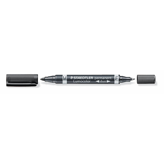 STAEDTLER® Permanentmarker Lumocolor® Duo 348 0,6 und 1,5mm schwarz