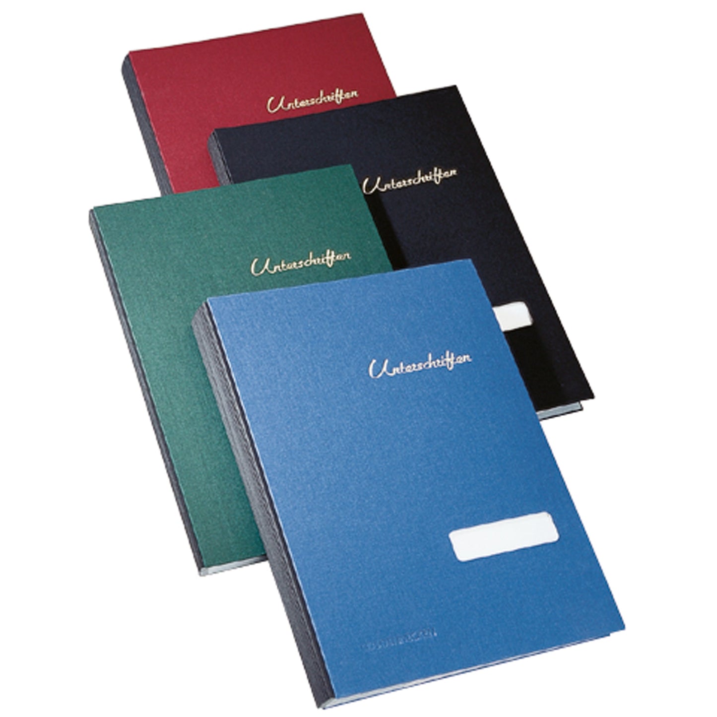 Soennecken Unterschriftenmappe DIN A4 Leinen blau schwarz 20 Fächer