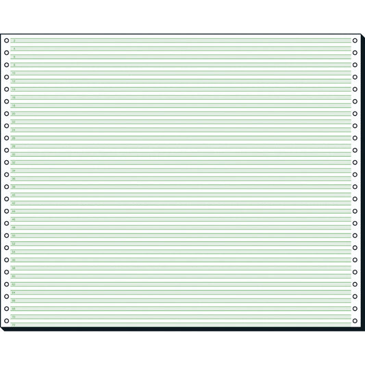 Soennecken Computerpapier DIN A3 quer grüne Leselinien 60g/m² elementar chlorfrei gebleicht, holzfrei weiß 2.000 Bl./Pack.