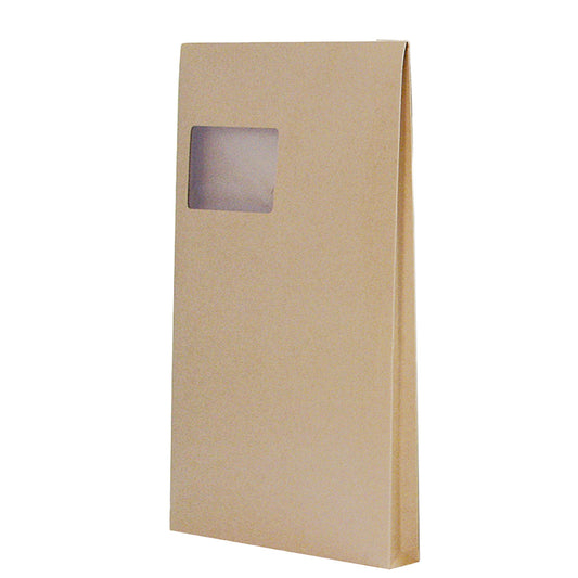 Soennecken Faltentasche DIN C4 229 x 324 mm (B x H) mit Fenster 130g/m² mit Haftklebung Papier natronbraun 100 St./Pack.