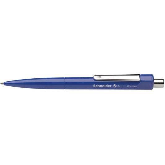 Schneider Kugelschreiber K 1 0,5mm blau Mine auswechselbar dokumentenecht Schaftfarbe: blau