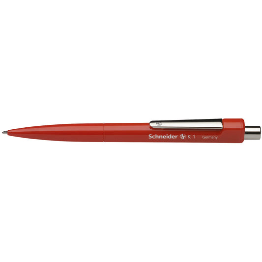Schneider Kugelschreiber K 1 0,5mm rot Mine auswechselbar dokumentenecht Schaftfarbe: rot