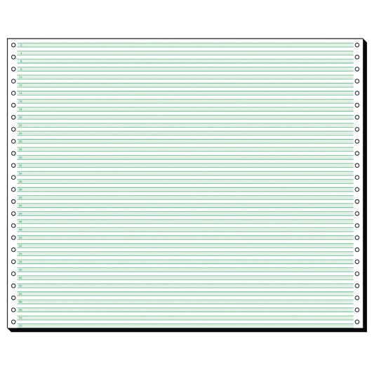 SIGEL Computerpapier DIN A3 quer grüne Rasterbalken/Leselinien 60g/m² elementar chlorfrei gebleicht, holzfrei grün/weiß 2.000 Bl./Pack.