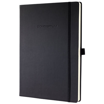 SIGEL Notizbuch Conceptum ca. DIN A4 blanko schwarz 97 Bl.
