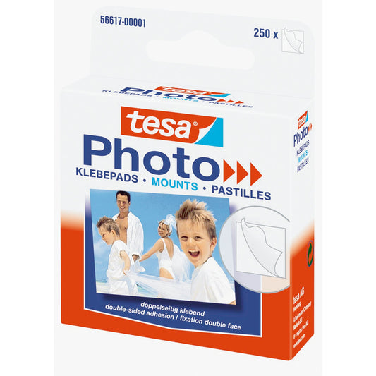 tesa® Klebepad Photo® Fotos 12 x 13 mm (B x L) weiß 250 St./Pack.