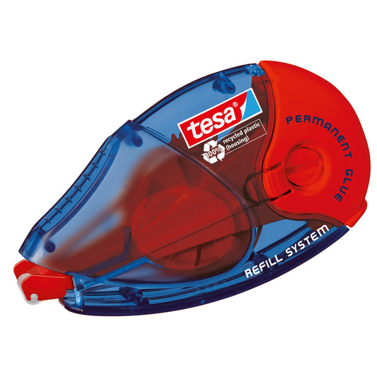 tesa® Kleberoller permanent 8,4 mm x 14 m (B x L) nachfüllbar blau