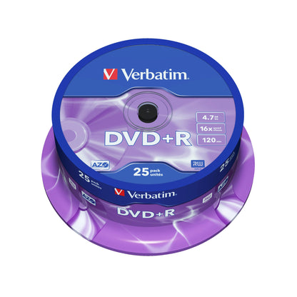 Verbatim DVD+R 120min 4,7Gbyte 16x 25 St./Pack.