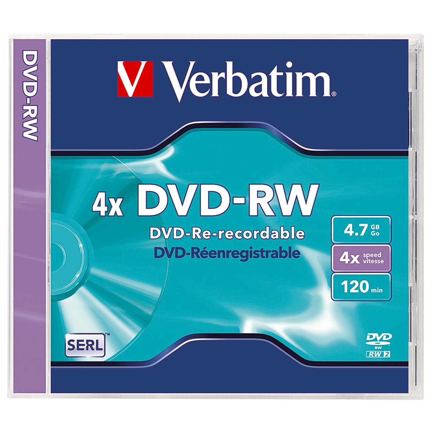 Verbatim DVD-RW 120min 4,7Gbyte 4x 5 St./Pack.