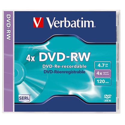 Verbatim DVD-RW 120min 4,7Gbyte 4x 5 St./Pack.
