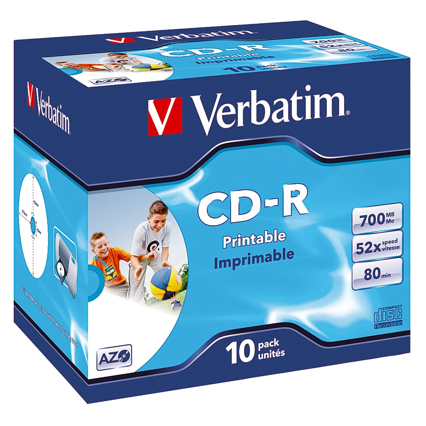 Verbatim CD-R 80min 700Mbyte 52x 10 St./Pack.