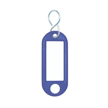 WEDO® Schlüsselanhänger 52 x 21 x 3 mm (B x H x T) S-Haken Kunststoff blau 100 St./Pack.