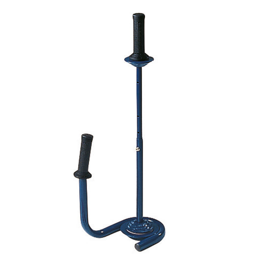 Handabroller Metall blau/schwarz