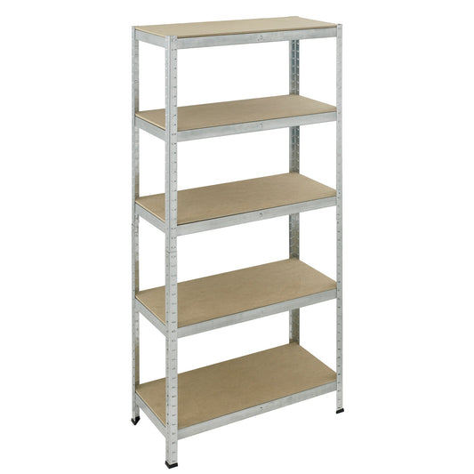 pro-bau-tec Grundregal 900 x 1.800 x 400 mm (B x H x T) 5 Fachböden 175kg Stahl, pulverbeschichtet