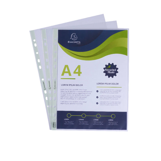 Exacompta Prospekthülle Forever® DIN A4 60µm oben offen Polypropylen, recycelt transparent 100 St./Pack.
