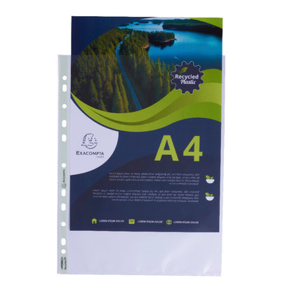 Exacompta Prospekthülle Forever® DIN A4 60µm oben offen Polypropylen, recycelt transparent 100 St./Pack.