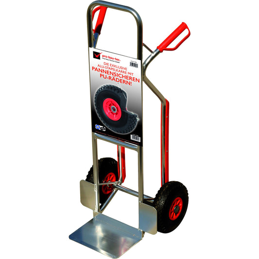 pro-bau-tec Sackkarre Exklusiv 51 x 118 x 49 cm (B x H x L) 150kg Aluminium silber
