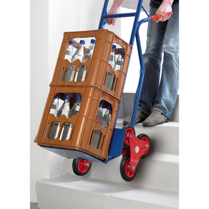 pro-bau-tec Sackkarre Treppensteiger 54 x 118,5 x 56 cm (B x H x L) 150kg Stahl, pulverbeschichtet blau
