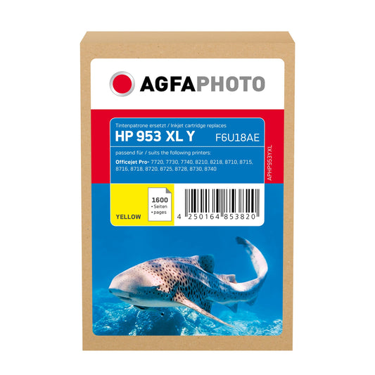 AgfaPhoto Tintenpatrone kein Originalzubehör Kompatibel mit: HP 953XL ca. 1.450 Seiten gelb 20ml