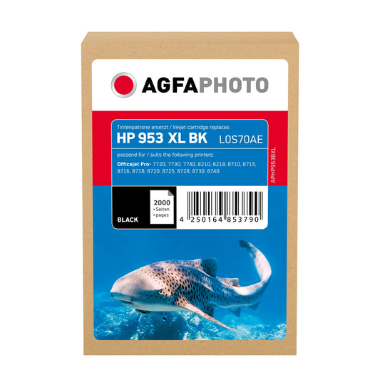 AgfaPhoto Tintenpatrone kein Originalzubehör Kompatibel mit: HP 953XL ca. 2.000 Seiten schwarz 42,5ml