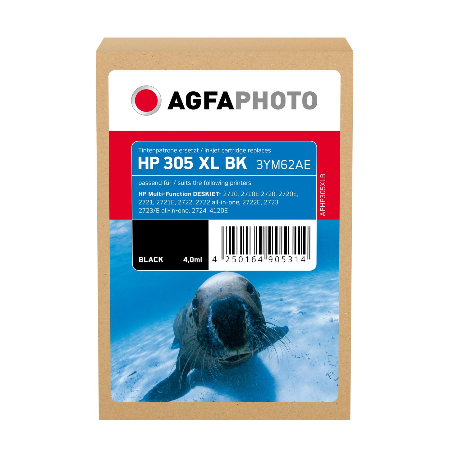 AgfaPhoto Tintenpatrone kein Originalzubehör Kompatibel mit: HP 305XL ca. 240 Seiten schwarz 4ml