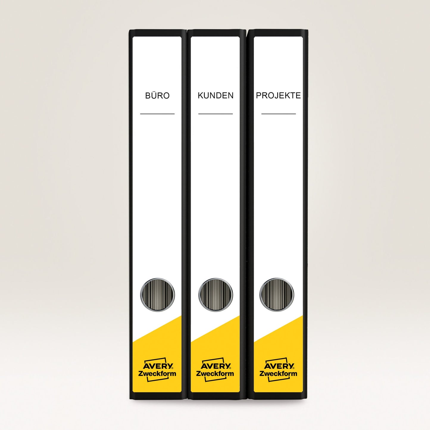 Avery Zweckform Ordnerrückenetikett ultragrip schmal/lang 38 x 297 mm (B x H) selbstklebend mit Griffloch weiß 150 Etik./Pack.