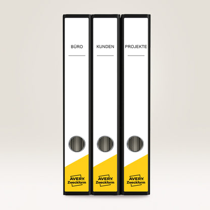 Avery Zweckform Ordnerrückenetikett ultragrip schmal/lang 38 x 297 mm (B x H) selbstklebend mit Griffloch weiß 150 Etik./Pack.