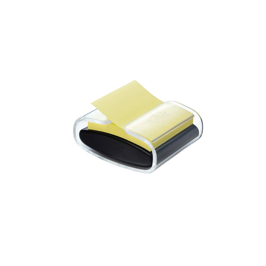 Post-it® Haftnotizspender Super Sticky Z-Notes 76 x 76 mm (B x H) Kunststoff schwarz/transparent