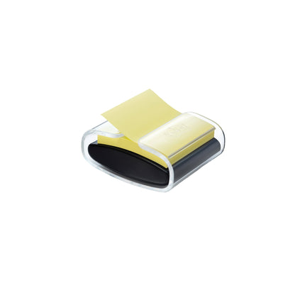 Post-it® Haftnotizspender Super Sticky Z-Notes 76 x 76 mm (B x H) Kunststoff schwarz/transparent