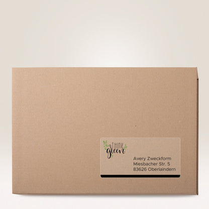 Avery Zweckform Adressetikett QuickPEELT 210 x 297 mm (B x H) Polyester transparent 25 Etik./Pack.