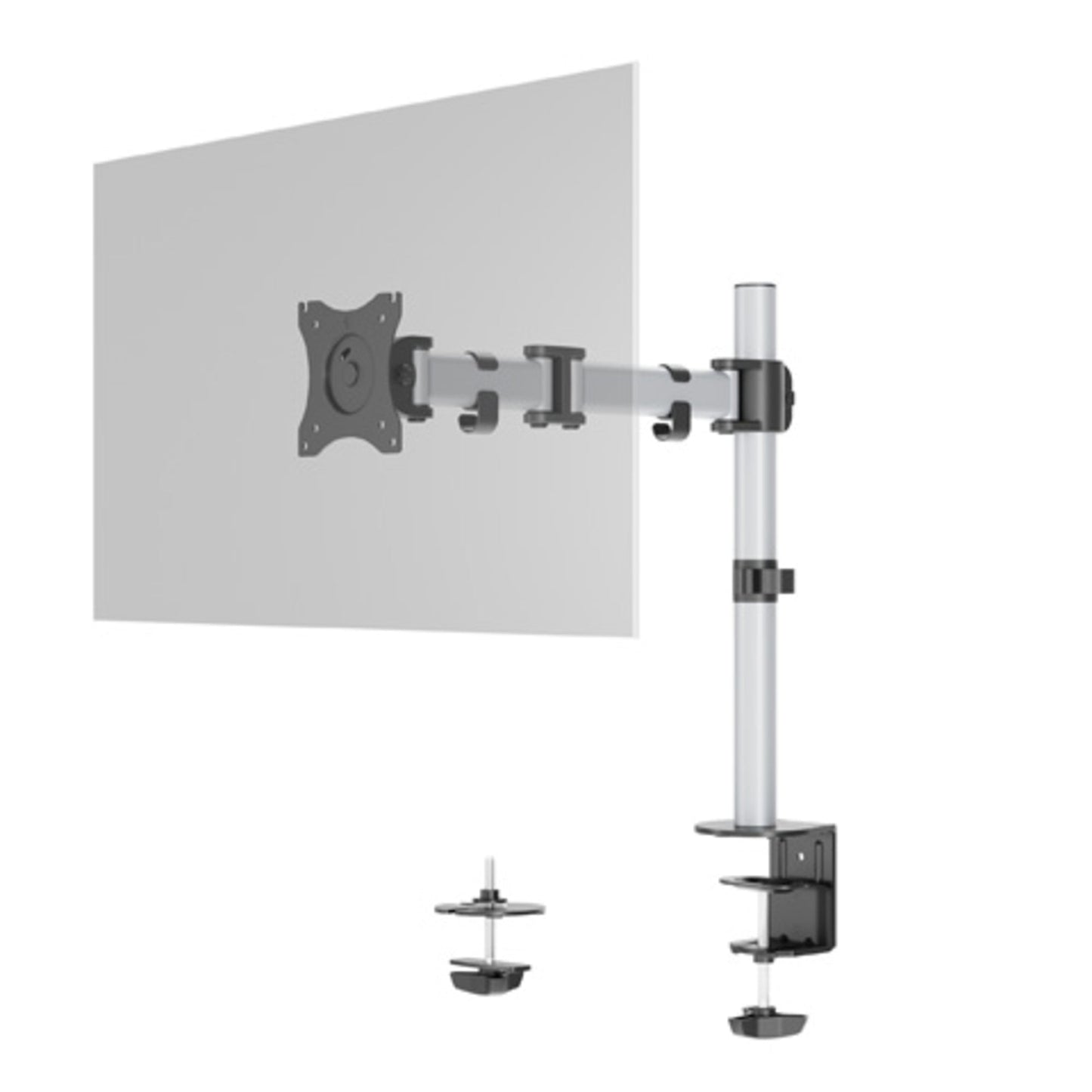 DURABLE Monitorschwenkarm SELECT 42,9 x 44,8 x 10 cm (B x H x T) 8kg Aluminium/Kunststoff/Stahl silber