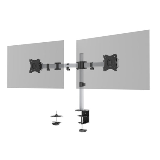 DURABLE Monitorschwenkarm SELECT 84,3 x 54,9 x 10 cm (B x H x T) 2 x 8kg Aluminium/Kunststoff/Stahl silber