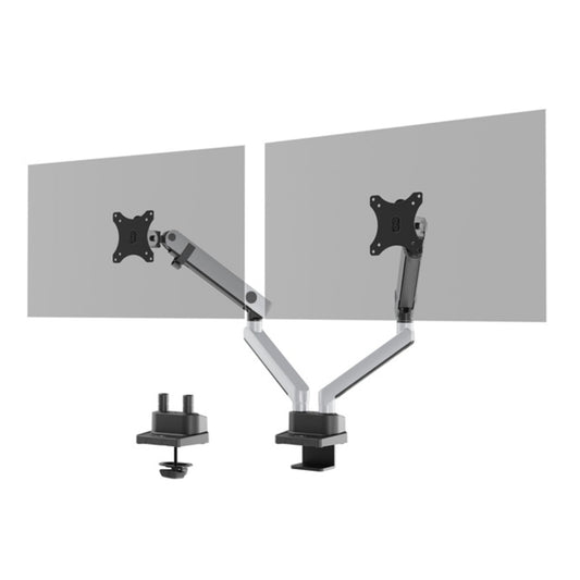 DURABLE Monitorschwenkarm SELECT PLUS 108,6 x 45 x 14,5 cm (B x H x T) 2 x 8kg Aluminium/Kunststoff/Stahl silber